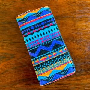 Southwestern Print Wallet NWT